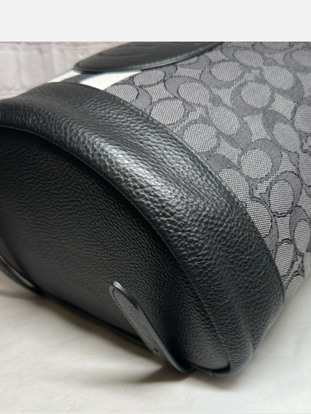 Coach Dempsey Backpack in Signature Jacquard Canvas Pebbled Leather MSRP 450 NWT - Picture 12 of 14